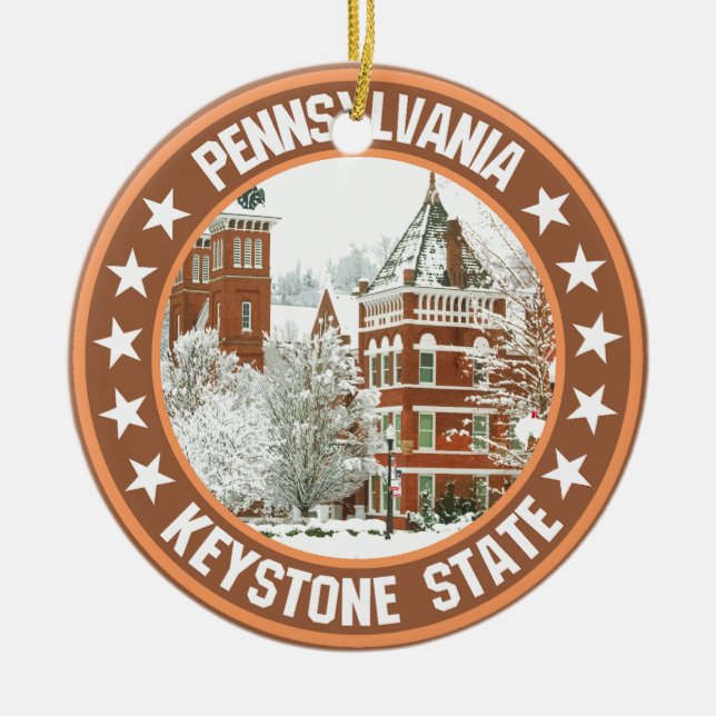 Pennsylvania                                       ceramic ornament (Front)