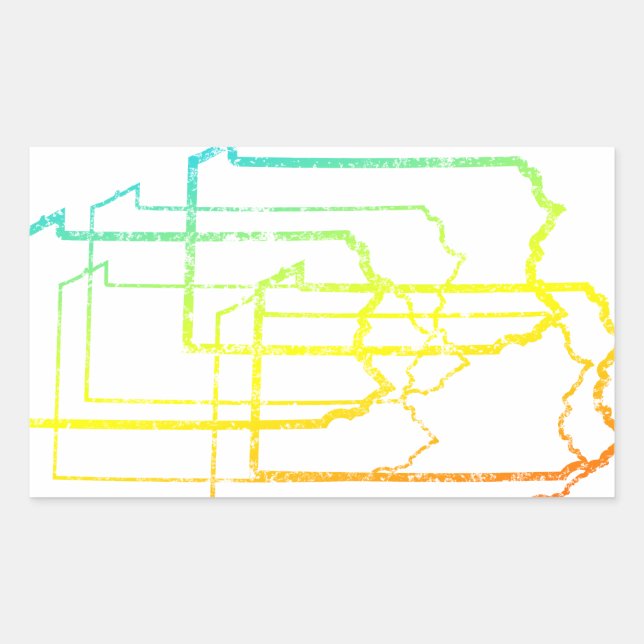 pennsylvania chill blur sticker (Front)