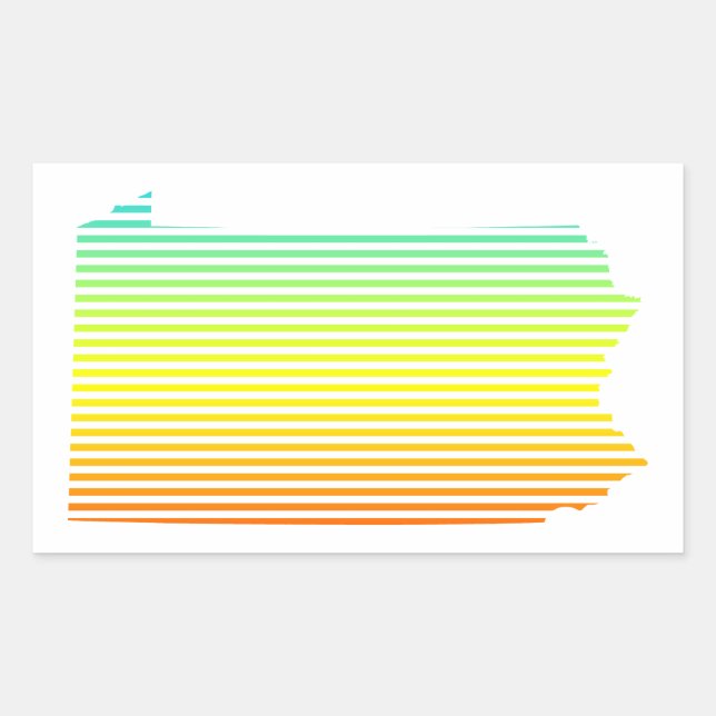 pennsylvania chill fade sticker (Front)