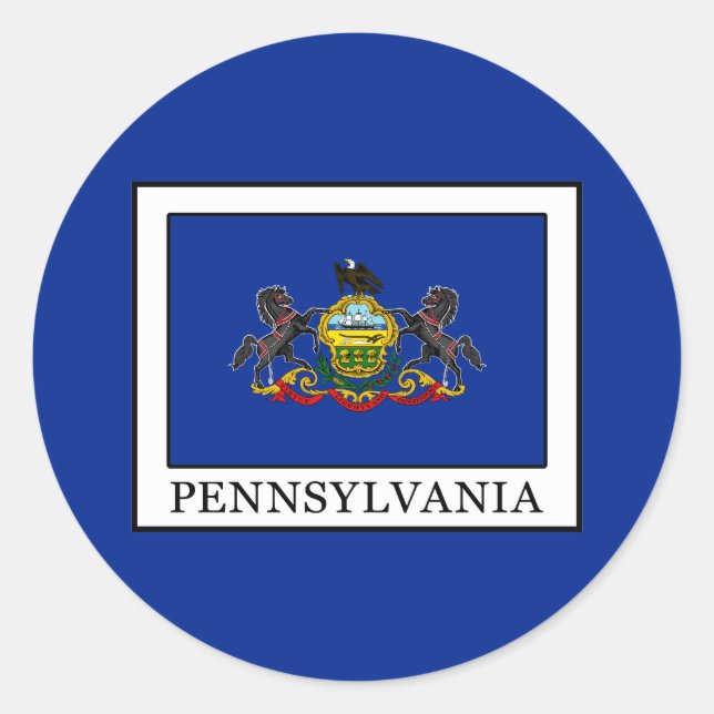 Pennsylvania Classic Round Sticker (Front)