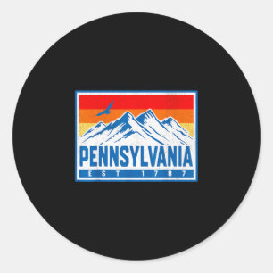 Pennsylvania  classic round sticker