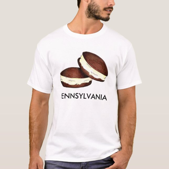 Pennsylvania Dutch Chocolate Whoopie Pie Dessert T-Shirt (Front)