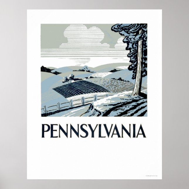 Pennsylvania Farm 1938 WPA Poster (Front)