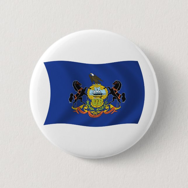 Pennsylvania Flag Button (Front)