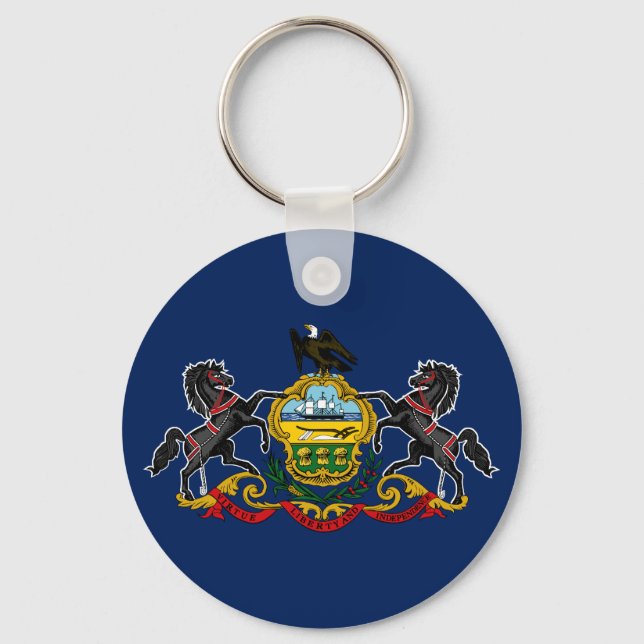Pennsylvania flag keychain (Back)