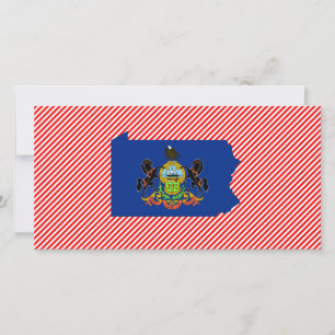 Pennsylvania Flag Map
