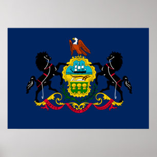 Pennsylvania flag poster