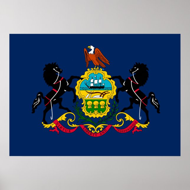 Pennsylvania flag poster (Front)