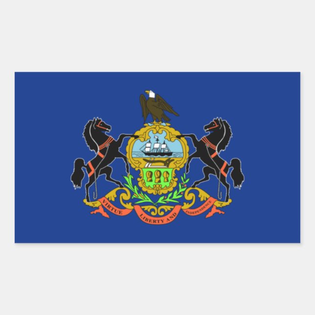Pennsylvania Flag Sticker (Front)