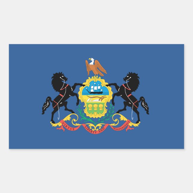Pennsylvania Flag Sticker (Front)