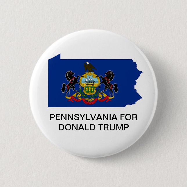 PENNSYLVANIA for DONALD TRUMP 2020 Button (Front)