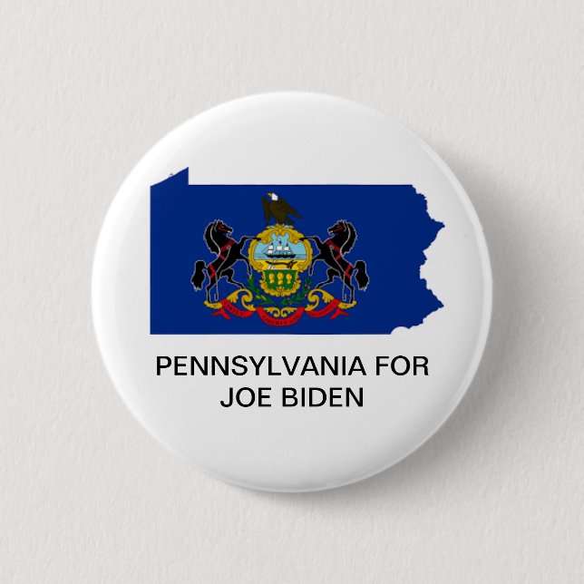 PENNSYLVANIA for JOE BIDEN 2020 Button (Front)