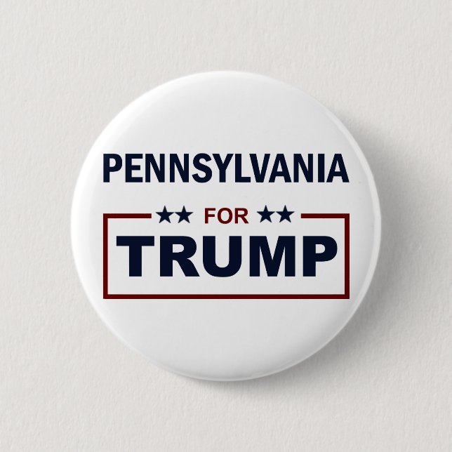 Pennsylvania for Trump 2 Inch Round Button (Front)