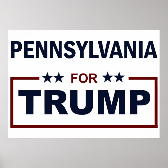 Pennsylvania for Trump Poster (Front)