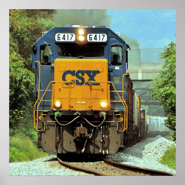 Pennsylvania Freight Train Poster (Front)