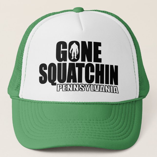 PENNSYLVANIA Gone Squatchin - Original Bobo Trucker Hat (Front)