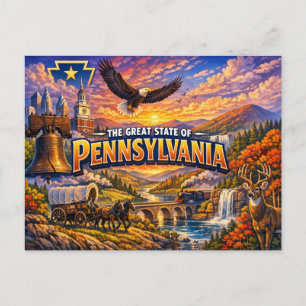 Pennsylvania Greetings Postcard