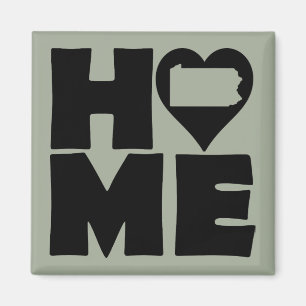 Pennsylvania Home Heart State Fridge Magnet
