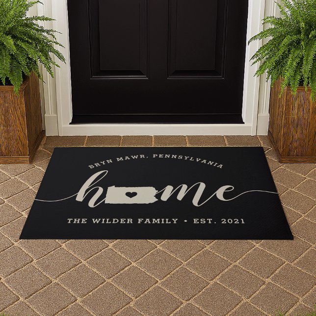 Pennsylvania Home State Personalized Doormat (Creator Uploaded)