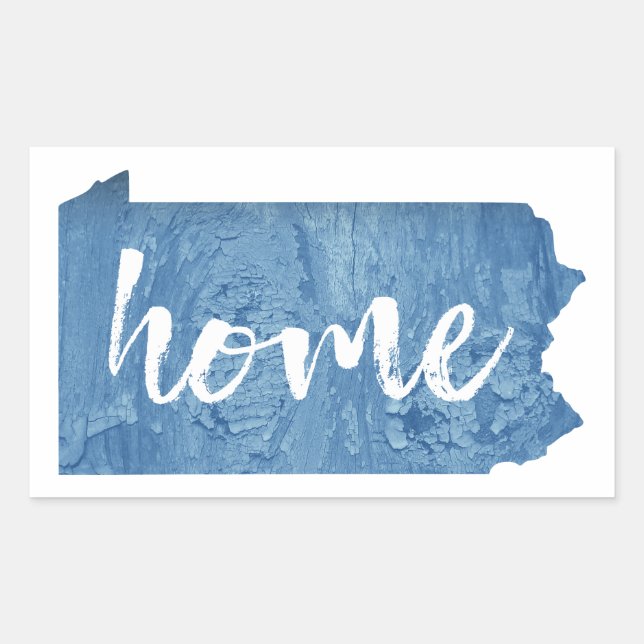 Pennsylvania Home Wood Grain Sticker (Front)