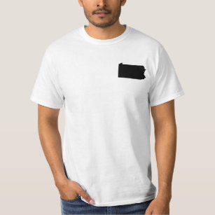Pennsylvania in Black and White T-Shirt