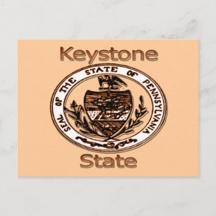 Pennsylvania Keystone State Seal Postcard