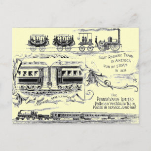 Pennsylvania Limited 1887 Postcard