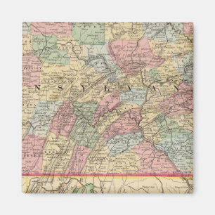 Pennsylvania Map by Mitchell Magnet