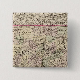 Pennsylvania, Maryland, New Jersey, Delaware 2 Inch Square Button