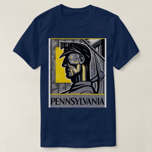 Pennsylvania Miner 1936 Isadore Posoff T-Shirt (Design Front)