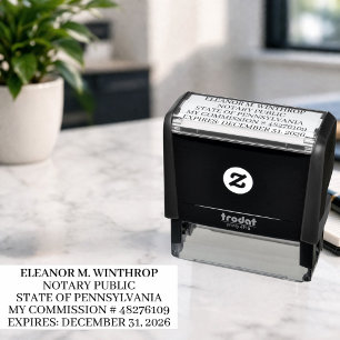 Pennsylvania Notary Public  Self-inking Stamp