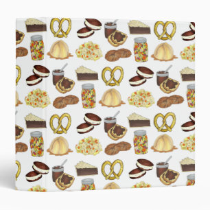 Pennsylvania PA Dutch Amish Food Recipe Book Binder