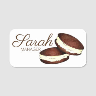 Pennsylvania PA Dutch Amish Whoopie Pie Bakery Name Tag