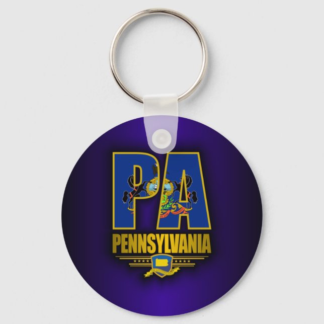 Pennsylvania (PA) Keychain (Front)