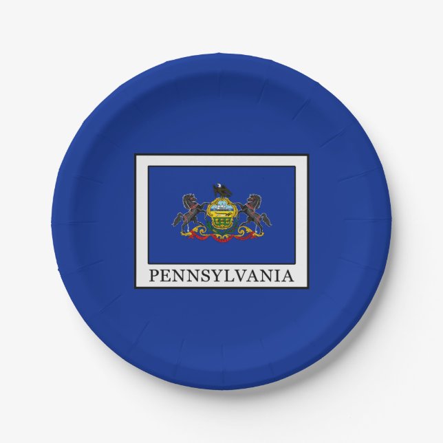 Pennsylvania Paper Plate (Front)