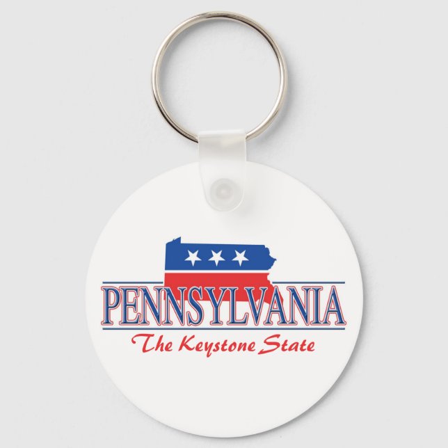 Pennsylvania Patriotic Keychain (Front)