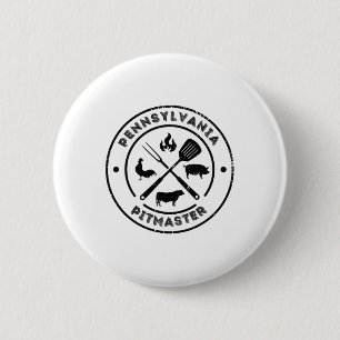 Pennsylvania Pitmaster Bbq Smoker Grilling Byrbequ 2 Inch Round Button