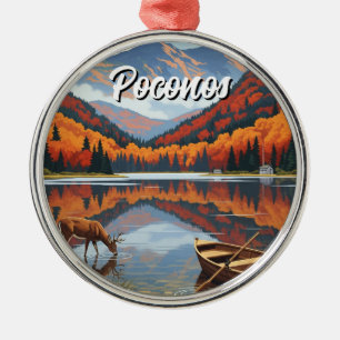 Pennsylvania Pocono Mountains Travel Metal Ornament