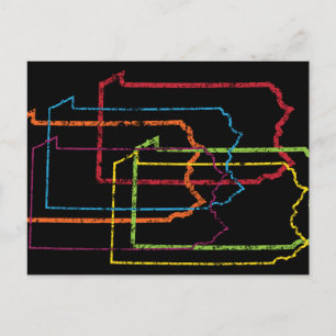 pennsylvania pride blur postcard