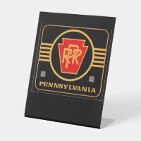 Pennsylvania railroad black and gold logo      