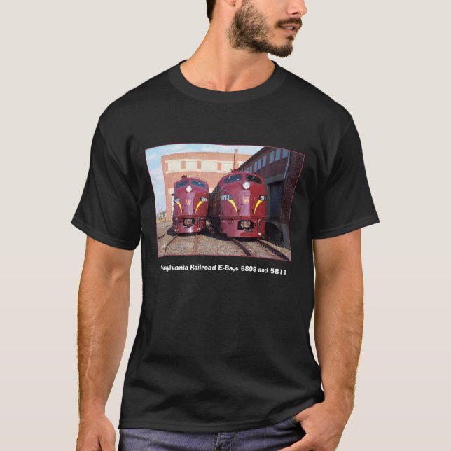 Pennsylvania Railroad E-8a,s (JTFS) 5809 and 5711 T-Shirt (Front)
