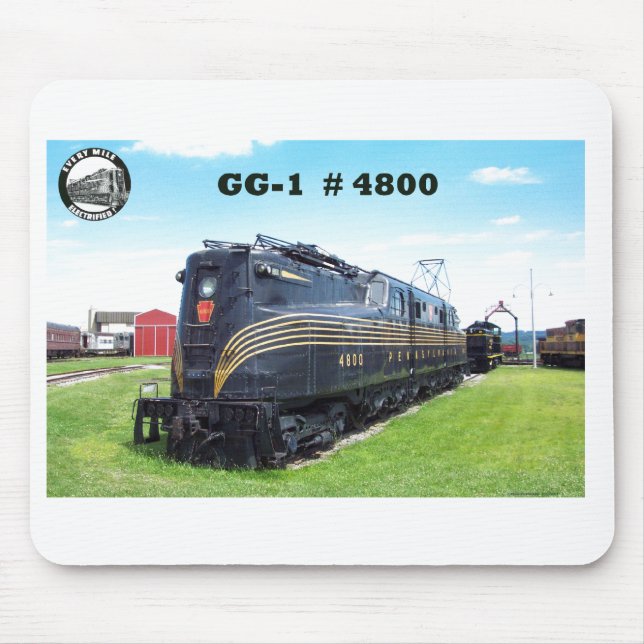 Pennsylvania Railroad Locomotive GG-1 #4800  Mouse Mouse Pad (Front)