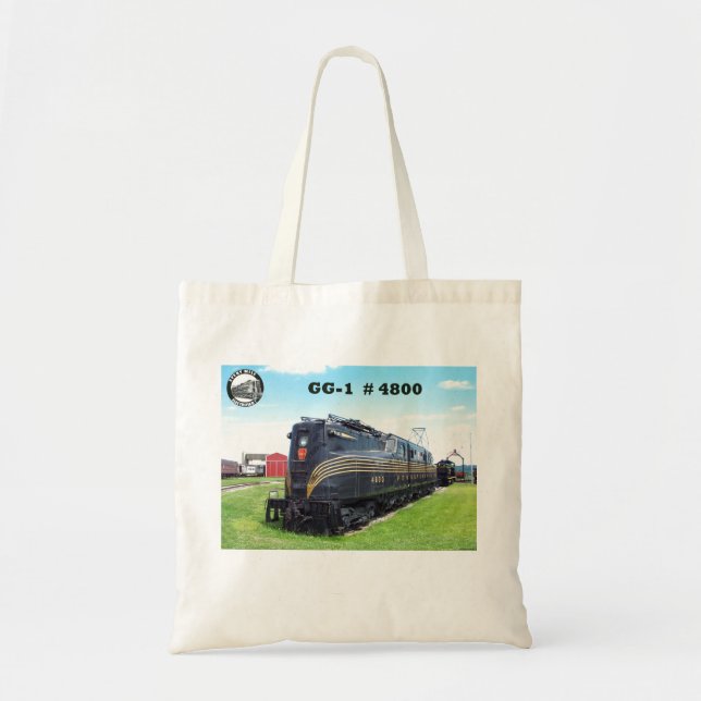 Pennsylvania Railroad Locomotive GG-1 #4800   Tote Bag (Front)