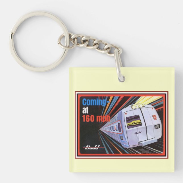 Pennsylvania Railroad Metroliner 1967 Keychain (Front)