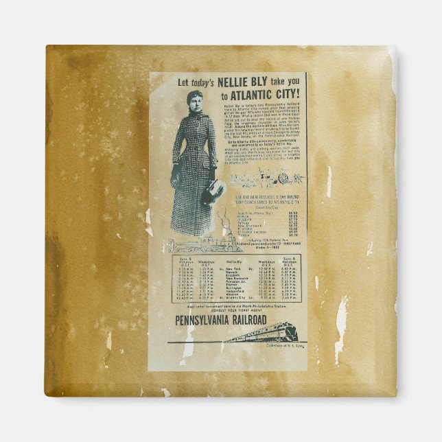 Pennsylvania Railroad Nelly BLY aimant Express (Devant)