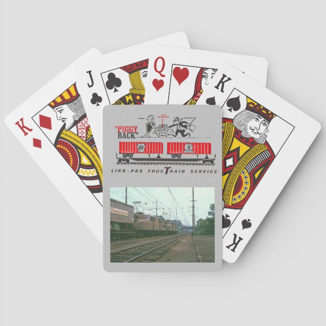 Pennsylvania Railroad piggyback service            Playing Cards (Back)