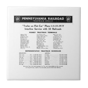pennsylvania Railroad TOFC Train service   Tile