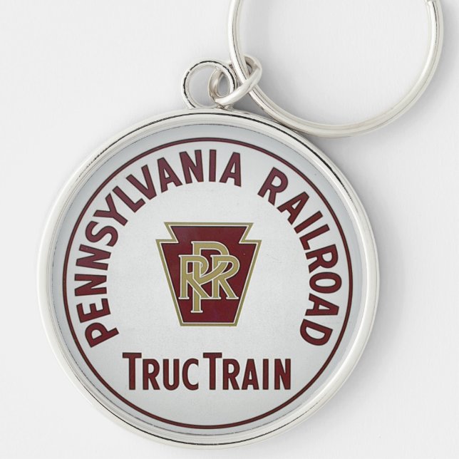 Pennsylvania Railroad TrucTrain Service Keychain (Front)