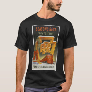 Pennsylvania Railroad Vintage Poster T-Shirt