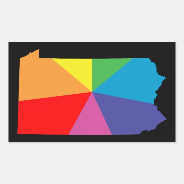 pennsylvania rainbow array sticker (Front)